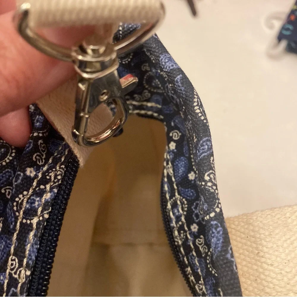 Land's End Super cute Paisley canvas mini tote bag - Picture 4 of 9